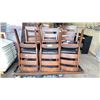 Image 1 : DARK WOODEN DINING SET WITH 6 CHAIRS