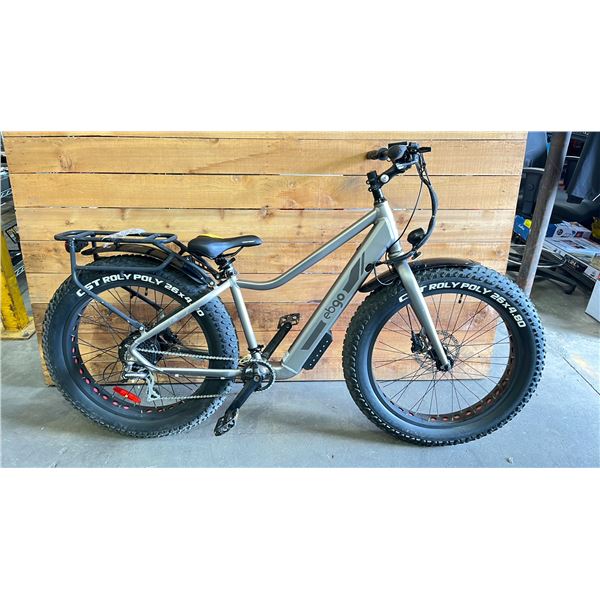 EBGO 8 SPEED FAT TIRE ELECTRIC BIKE *NO KEY/NO CHARGER/WORKING CONDITION UNKNOWN*