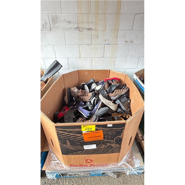 PALLET OF MENS/WOMENS/CHILDRENS SHOES *MUST TAKE ALL ON PALLET*