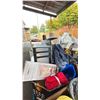 Image 4 : PALLET FILLED WITH THROW BLANKETS, PLASTIC ORGANIZER, WASTE RECEPTACLE, WALL CLOCK & MORE *MUST