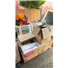 Image 1 : PALLET OF MAINSTAYS CARLINGTON DINING SETS, POOL LADDER & PUMP *MUST TAKE ALL ON PALLET*