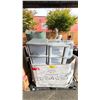 Image 1 : PALLET OF STORAGE BINS WITH LIDS, LAUNDRY BASKETS, THROW BLANKET, WALL CLOCK & MORE *MUST TAKE ALL