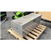 Image 2 : CHECKERED PLATE METAL STORAGE BOX - APPROX. 46"L X 20"D X 18"H