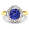 Image 3 : 14KT Yellow Gold 1.99ctw Tanzanite and Diamond Ring