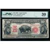 Image 1 : 1901 $10 Bison Legal Tender Note PCGS 30