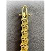 Image 6 : Sparkling 14 Kt Gold Plated Tennis Bracelet