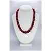 Image 1 : Beautiful Large 592.5 Ct Mined From The Earth Ruby Necklace