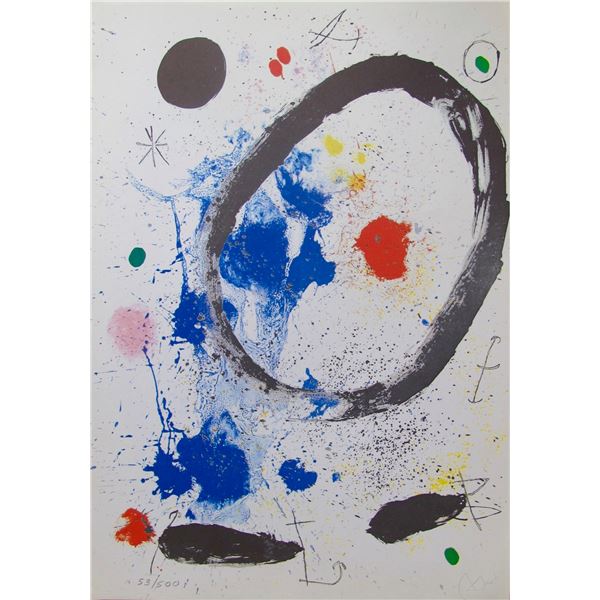 Joan Miro TWILIGHT’S RING Facsimile Signed Limited Edition Lithograph