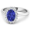 Image 3 : 14KT White Gold 1.41ct Tanzanite and Diamond Ring