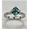 Image 1 : 2.75 Ct VVs1  Lab Simulated Alexandrite Asscher Cut Ring
