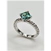 Image 3 : 2.75 Ct VVs1  Lab Simulated Alexandrite Asscher Cut Ring