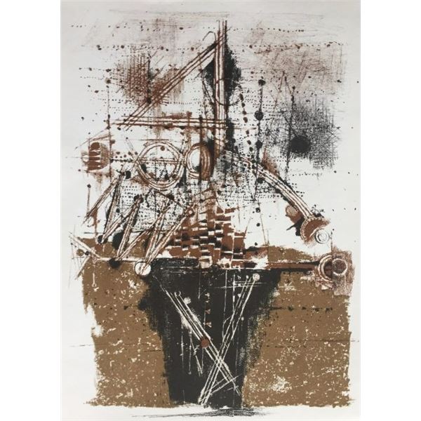 Johnny Friedlaender LES OIXEAUX 1973 Original Lithograph XXieme Siecle in Paris