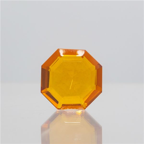 Lab Created 64.10 Ct VVS1 Bright Orange Citrine