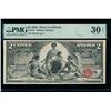 Image 1 : 1896 $2 Educational Silver Certificate PMG 30EPQ