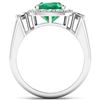 Image 4 : 14KT White Gold 2.07ct Zambian Emerald and Diamond Ring