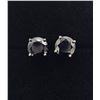 Image 2 : Gorgeous 4 Ctw Black Lab Simulated Diamond Earrings