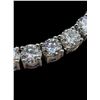 Image 6 : 18 K White Gold Plated Simulated 26 Cwt.  Diamond Tennis Bracelet