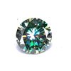 Image 1 : 10.63ct VVs1 Deep Emerald Green Moissanite Solitaire