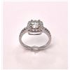 Image 3 : 14 Kt White Gold Plate 2.75 Ct White Lab Simulated Diamond  Ring