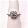 Image 5 : 14 Kt White Gold Plate 2.75 Ct White Lab Simulated Diamond  Ring