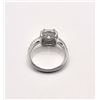 Image 6 : 14 Kt White Gold Plate 2.75 Ct White Lab Simulated Diamond  Ring