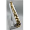 Image 6 : Huge 111.5 Gram 18 Kt Gold Plated Italian Link Bracelet