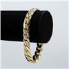 Image 1 : Huge 14 Kt 47.3 Gram Gold Plated Cuban Link Bracelet