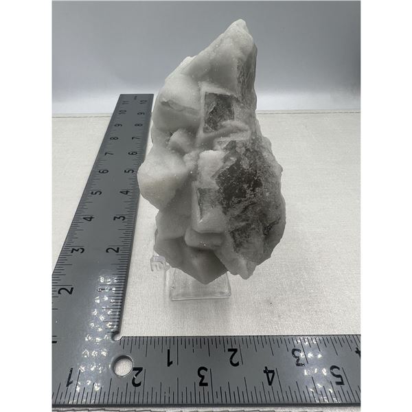 4 INCH LIGHT GREEN FLOURITE SPECIMEN