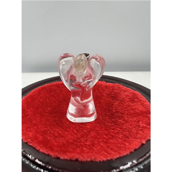 1.3 X 0.8 INCH  CLEAR QUARTZ ANGEL PENDANT BRAND NEW