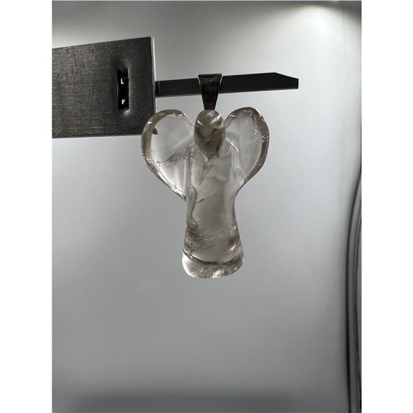 1.3 X 0.8 INCH  SMOKY  QUARTZ ANGEL PENDANT BRAND NEW