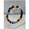 Image 1 : BRAND NEW 8 MM 7 CRYSTAL CHAKRA  BRACELET ELASTIC