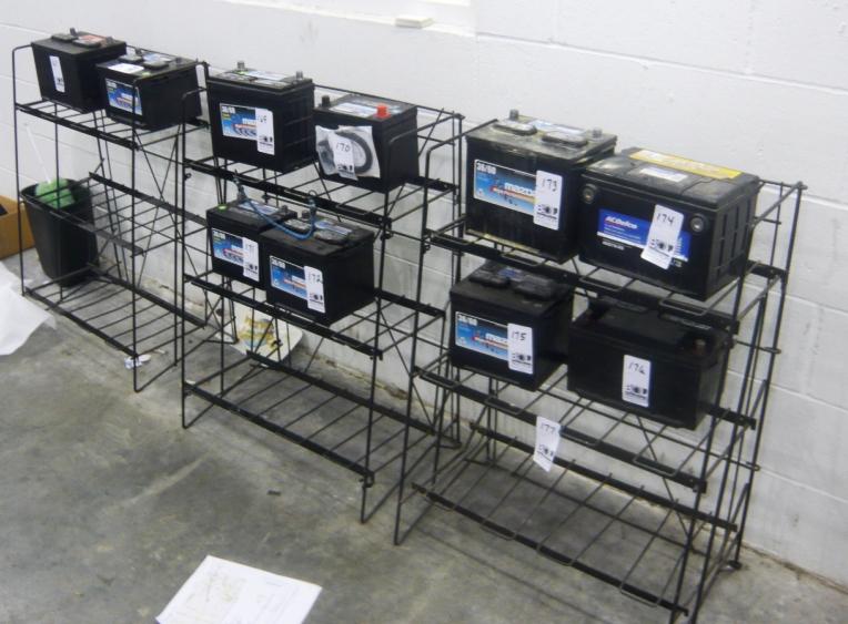 2-TIER WIRE BATTERY RACKS