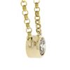 Image 1 : 14K Gold .33 ctw Round Brilliant Diamond Solitaire Pendant w/ 16" Rolo Link Chai