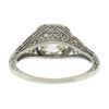 Image 8 : Antique Art Deco 18k Gold GIA 1.84 ctw European Diamond Filigree Engagement Ring
