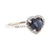 Image 1 : 2.66 ctw Sapphire And Diamond Ring - 18KT White Gold