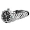 Image 4 : Rolex Ladies Stainless Steel Black Diamond And Emerald Date Wristwatch 26MM