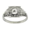 Image 8 : Antique Classic Art Deco Platinum 1.64 ctw GIA Old Diamond Pyramid Engagement Ri