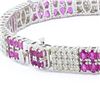 Image 3 : 11.92 ctw Ruby and 2.72 ctw Diamond Platinum Bracelet