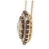 Image 6 : 18k Rose Gold 7.32 ctw Ruby & Diamond Round Pendant 19.5" By the Yard Necklace