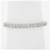 Image 7 : Solid 18k White Gold .59 ctw Round Brilliant Prong Set Diamond Eternity Band Rin
