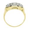 Image 8 : Vintage 14K TT Gold 0.45 ctw Round Brilliant Diamond 3-Stone Polished Band Ring