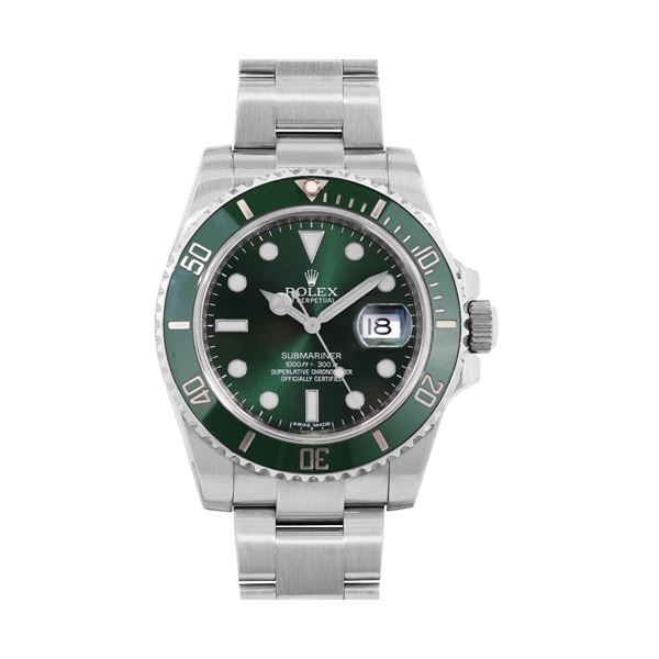 Rolex Mens Stainless Steel 40MM Hulk Submariner