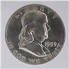 Image 2 : 1959-D Franklin Silver Half Dollar NGC Graded MS 64 FBL