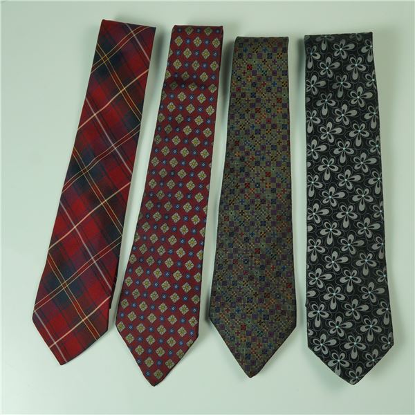 4pc Silk Neckties, Ted Baker, Hugo Boss