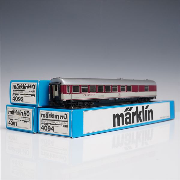 3pc Vintage Marklin HO Scale DB Passenger Cars