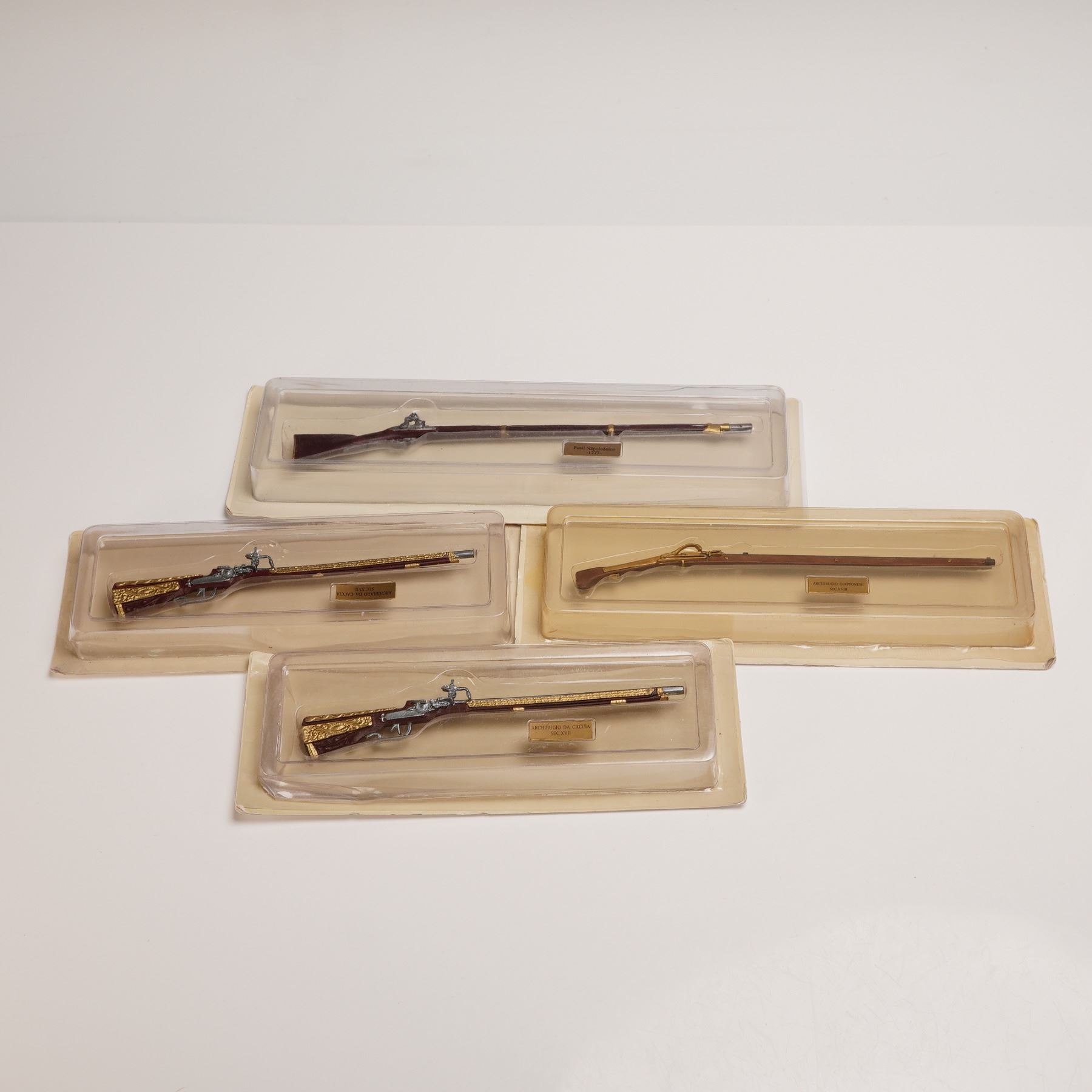 4pc Andrea Miniature Historical Rifle Model Collection