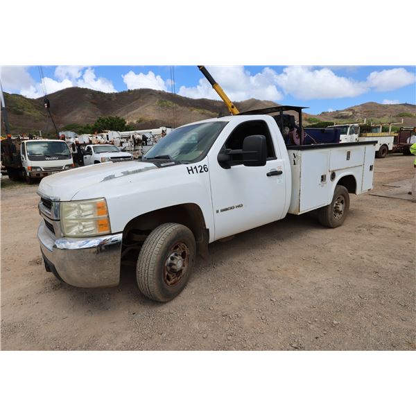 2007 Chevrolet 2500 HD Pickup Service Truck, Lic. 445TS, 151303 Miles (Starts & Runs - See Video)