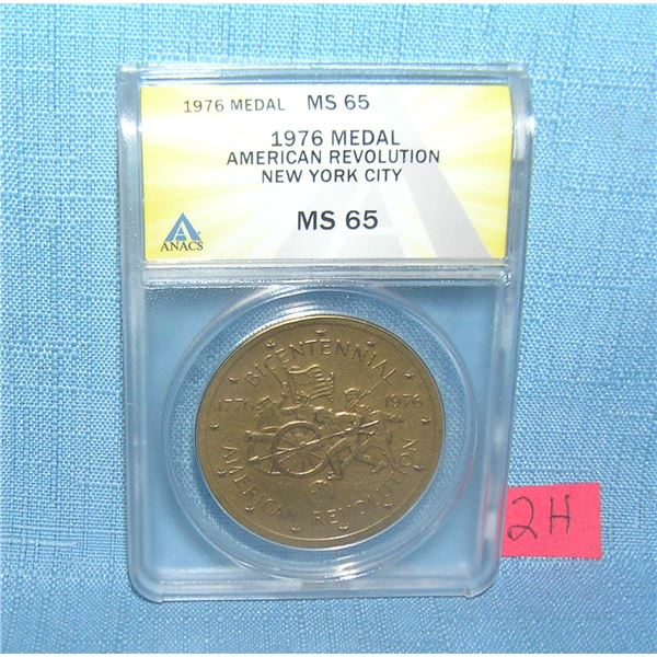 1976 American Revolution NY City bronze