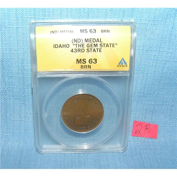 Idaho the Gem state commemorative bronze