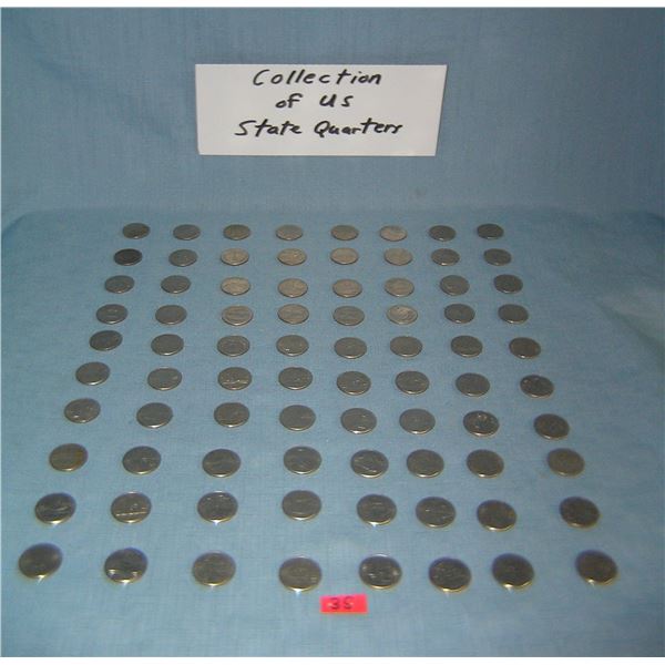 Huge collection of U.S. American state quarters
